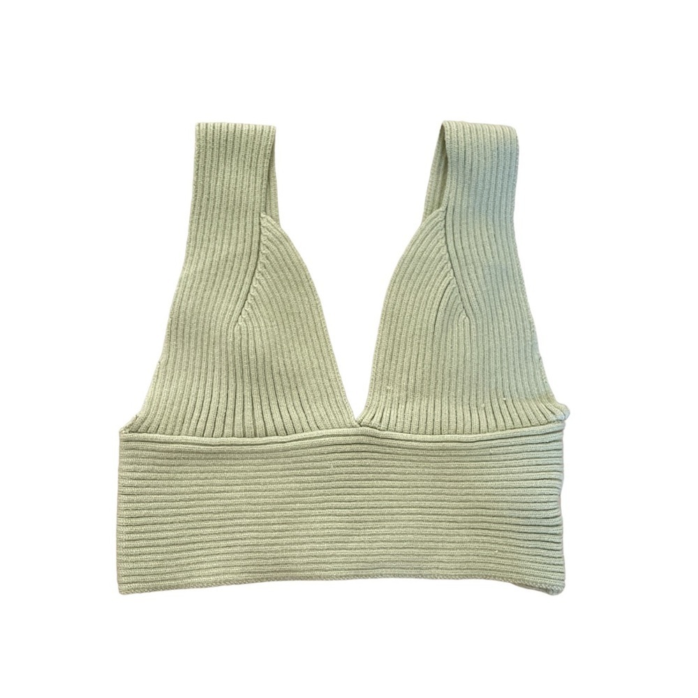 Womens Knit Ribbed Crop Top Size Medium​